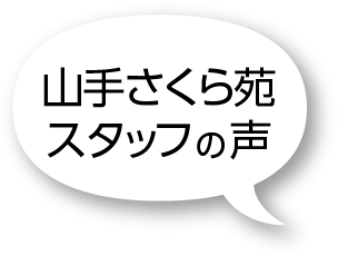 山手さくら苑スタッフの声